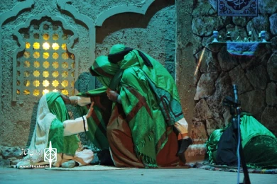 نمایش مذهبی 《راز گل یاس》نوشته و کار عباس محمدی در علی آباد کتول